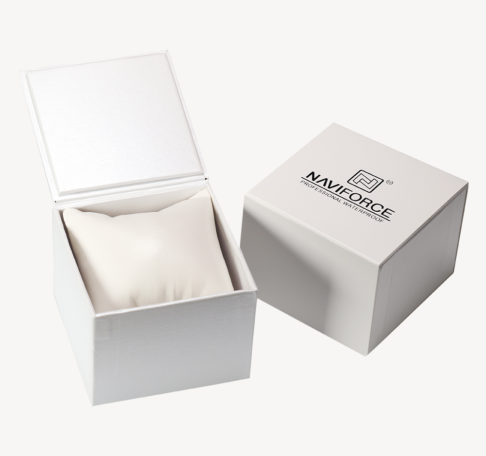 White Flip-Cover Square-Shaped Box