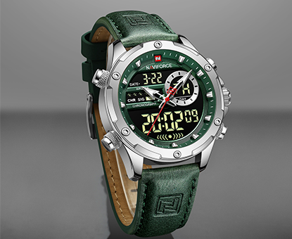 LCD Display Waterproof Quartz Wristwatch 